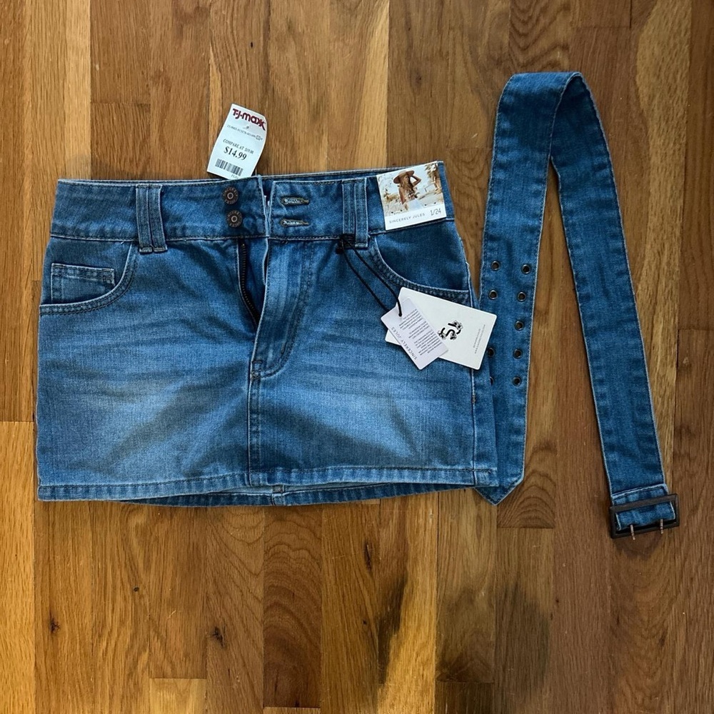 Sincerely Jules Blue Denim Skirt